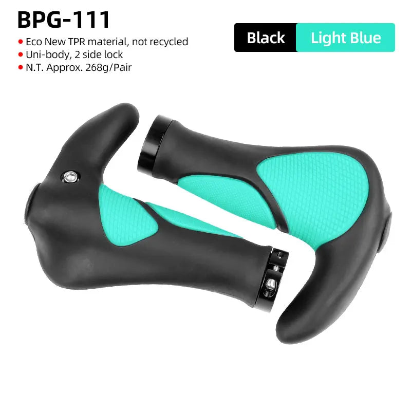 Ergonomische MTB Fahrradgriffe Schwarz-Grau, Profi Grip - Komfort, 1 Paar