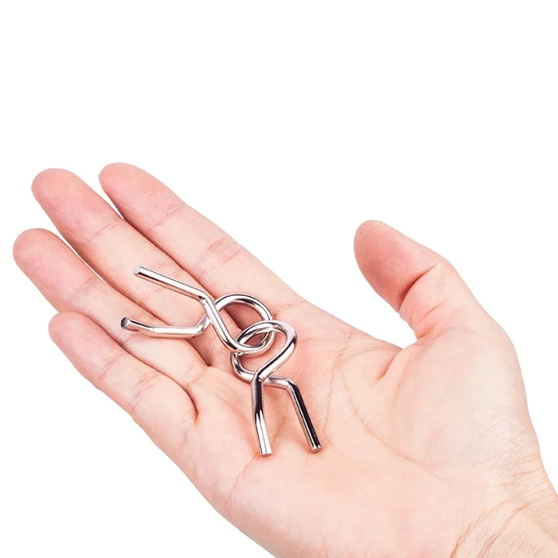 Metallisches Ringpuzzle zur Förderung des logischen Denkens