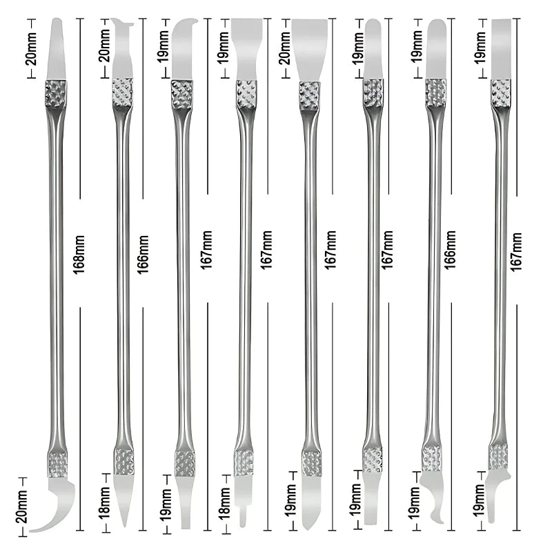 Präzise - Vielseitig: 8-teiliges CPU Hebelmesser-Set für Elektronikreparaturen