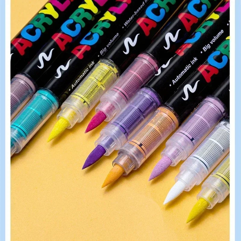 16 Farben flüssige Acrylstifte für vielseitige DIY-Kunst und Felsmalerei