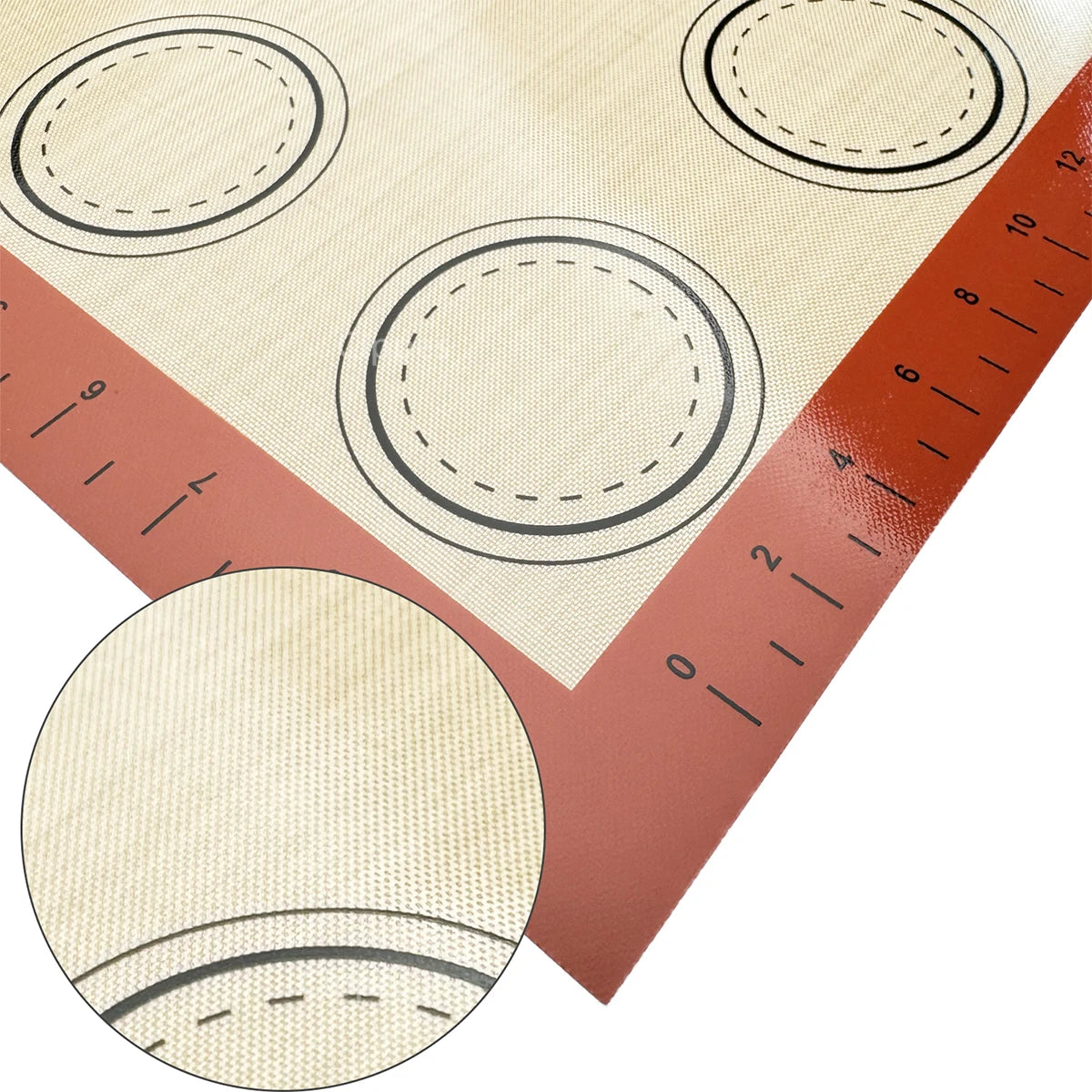 Wiederverwendbare dünne Silikon Backmatte 04 mm antihaftbeschichtet