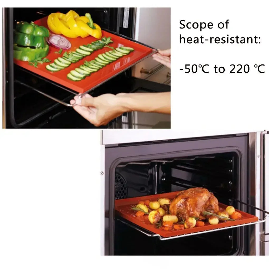 Silikon Backmatte antihaftend für Kuchenrollen und Gebäck 31x26cm