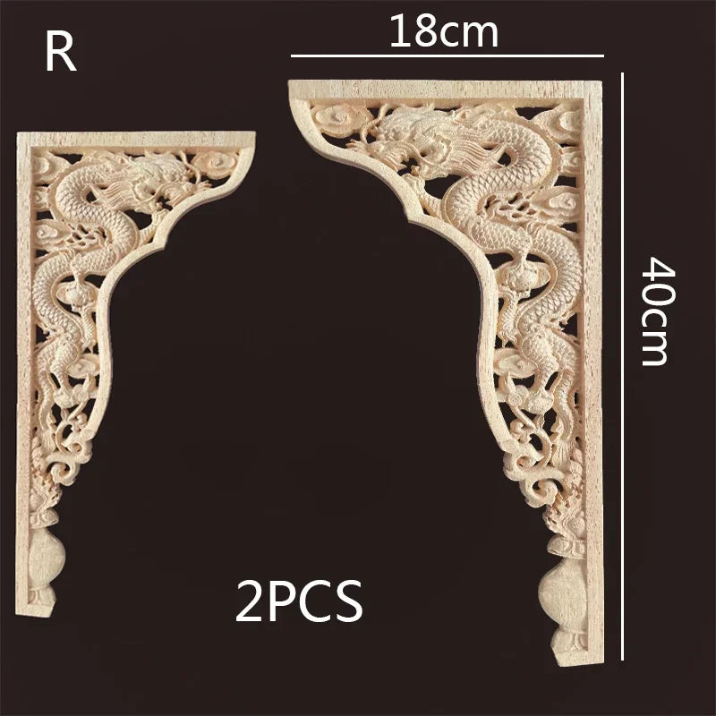 Exklusive Holz Eckverbindung Onlay Applikation für Möbel & Heimdeko