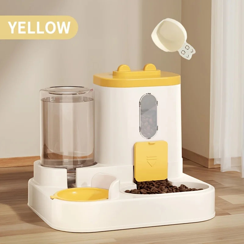 Automatischer 2-in-1 Futter- - Wasserspender für Katzen – hygienisch - praktisch