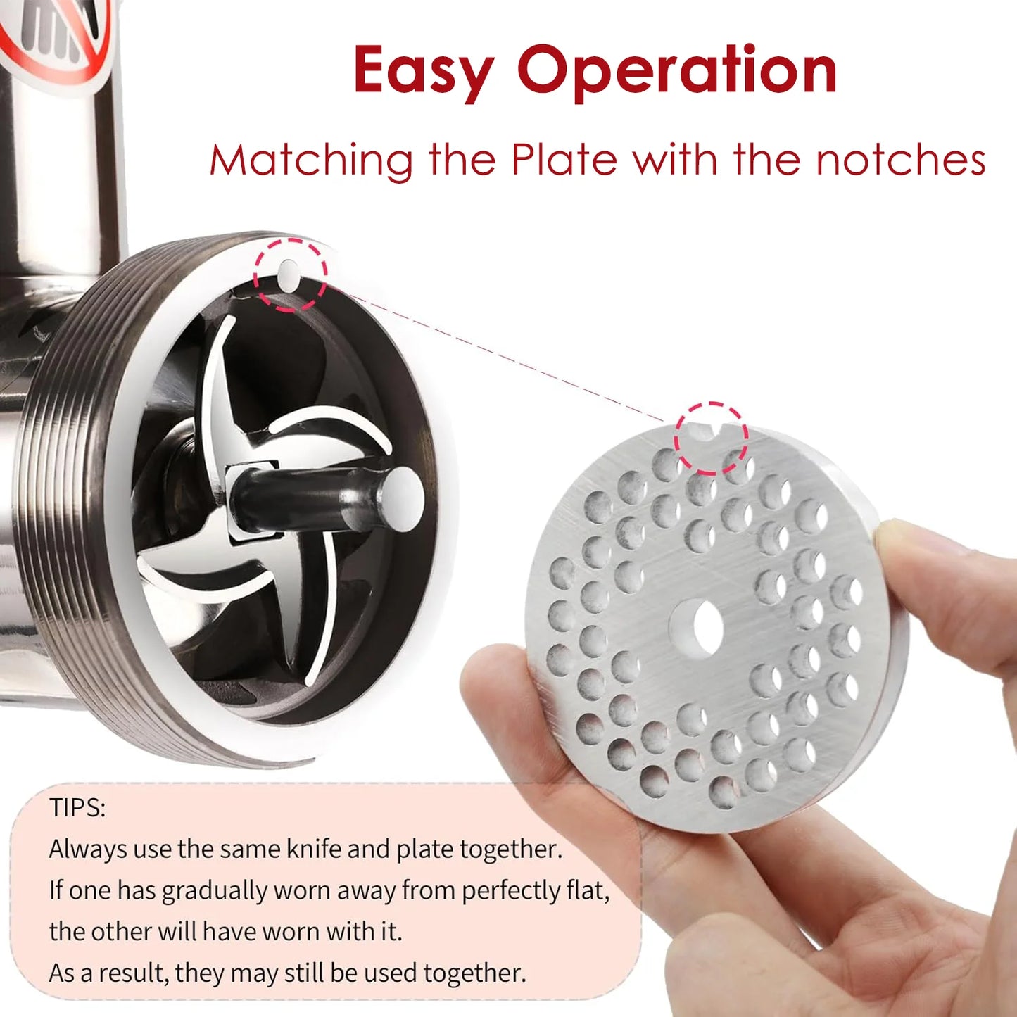 Edelstahl Fleischwolf Zubehör für effizientes Zerkleinern