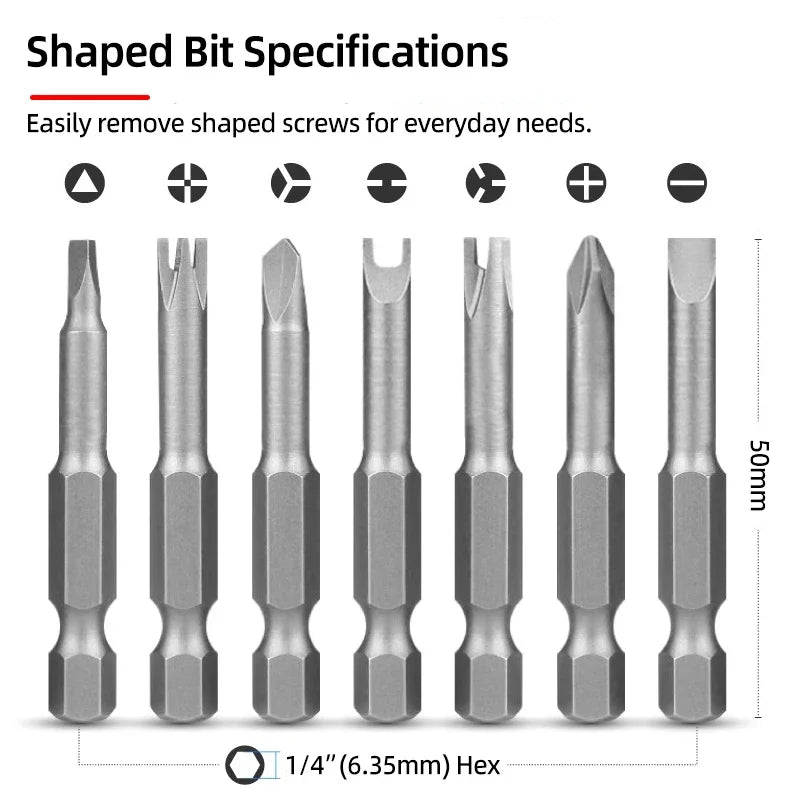 Präzisions Schraubendreher Bits Set Magnetisch 1/4 Y U Dreieck Werkzeug