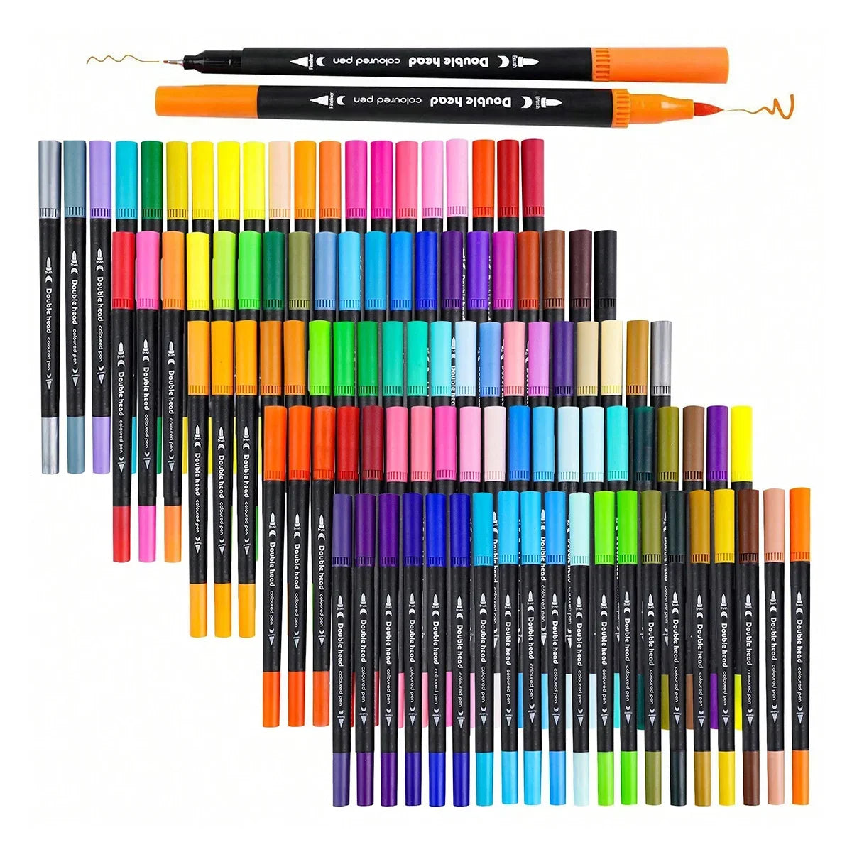 120 Farben Dual Tip Marker Set für Manga Kunst und Aquarell Zeichnung