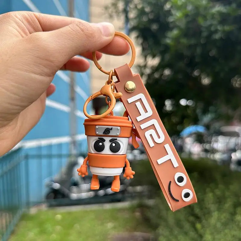 Kunststoff Schlüsselanhänger mit Cartoon Motiv als Modeaccessoire