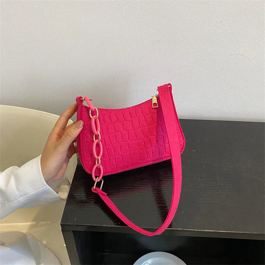 Luxuriöse Damen-Tasche im Halbmond-Design – leichte, elegante PU Tote für Alltag