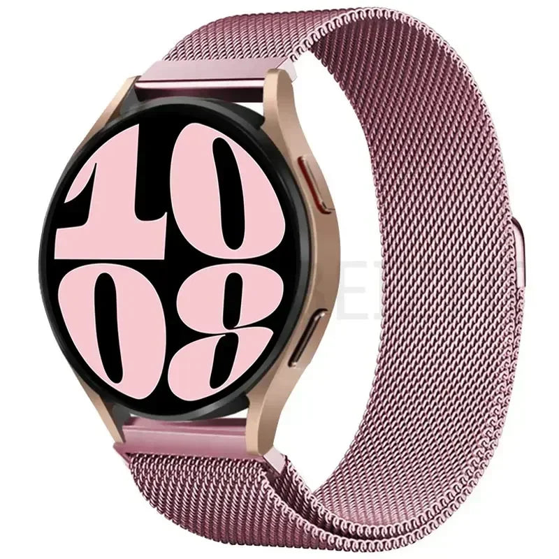 Elegantes 20/22mm Milanese Loop Magnetarmband aus Edelstahl – Unisex - Verstellbar
