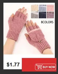 Warme gestrickte Halbfingerhandschuhe mit Sternmotiv