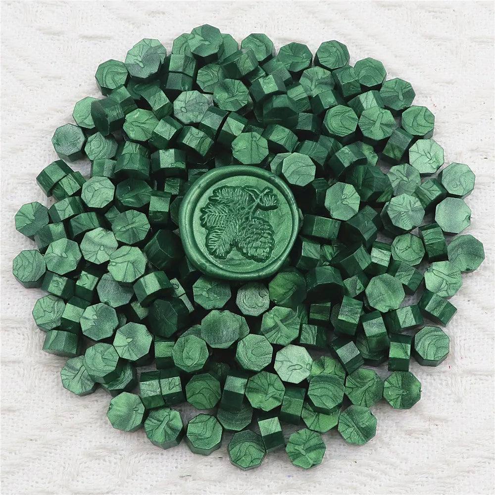 Vielseitige achteckige Siegelwachsperlen für handgemachte Dekorationen