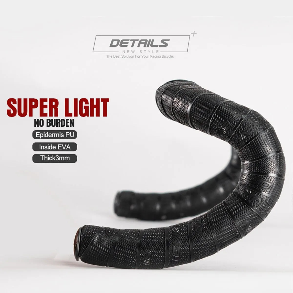 Rennrad Lenkerband Polyurethan EVA Anti-Vibration mit zwei Bar-Steckern