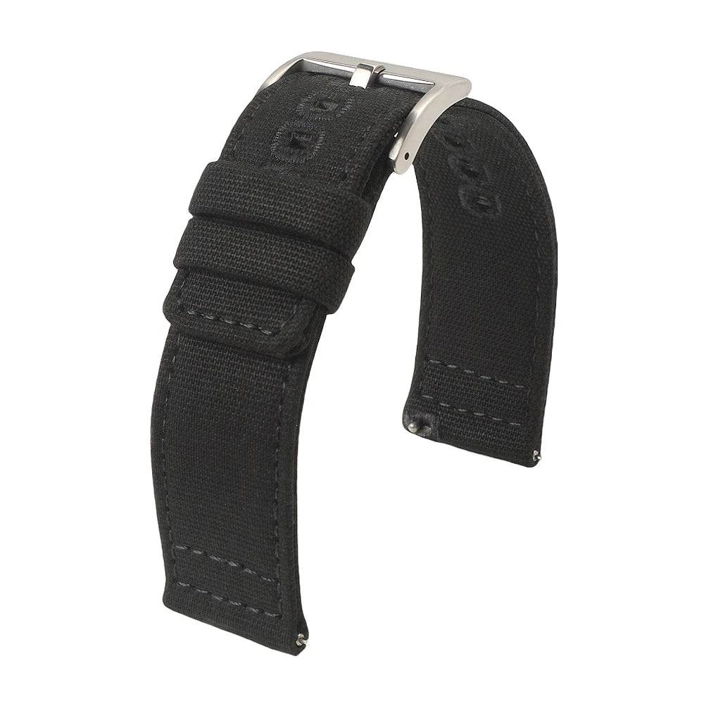Schnellverschluss Uhrenarmband Nylon-Canvas 18-22 mm mit Pin Schnalle-Yabubest - Home & More