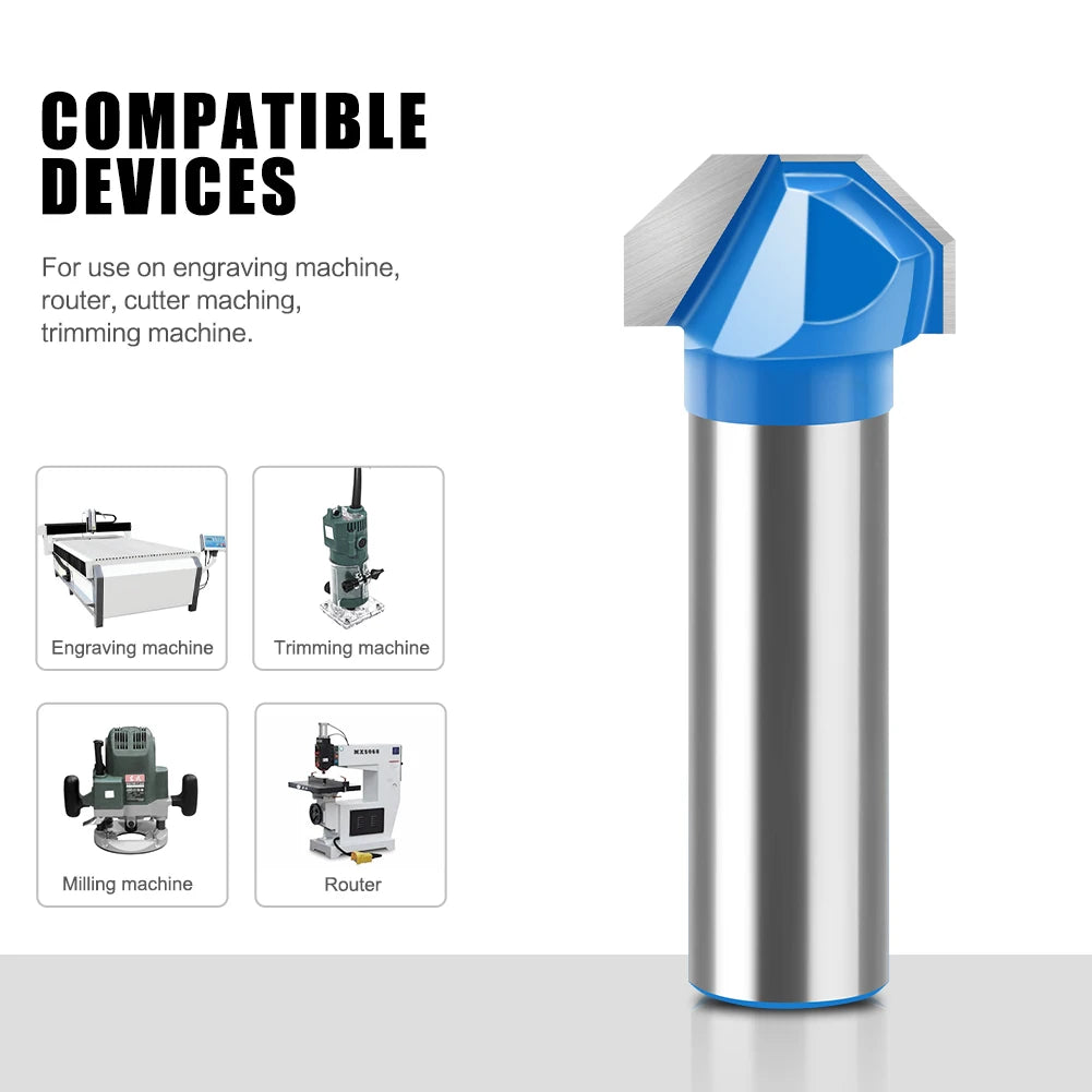 1/2 Schaft V-förmiger Fräser Router Bit für präzise Holzbearbeitung