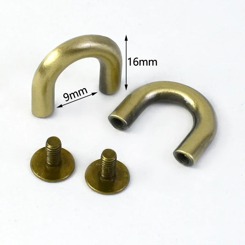 10-30 Stück Metallschnallen U-Ring 10-20mm für Taschen und DIY Projekte