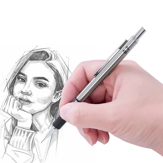 Metall Druckbleistift Set mit vielseitigen Minen für präzises Zeichnen