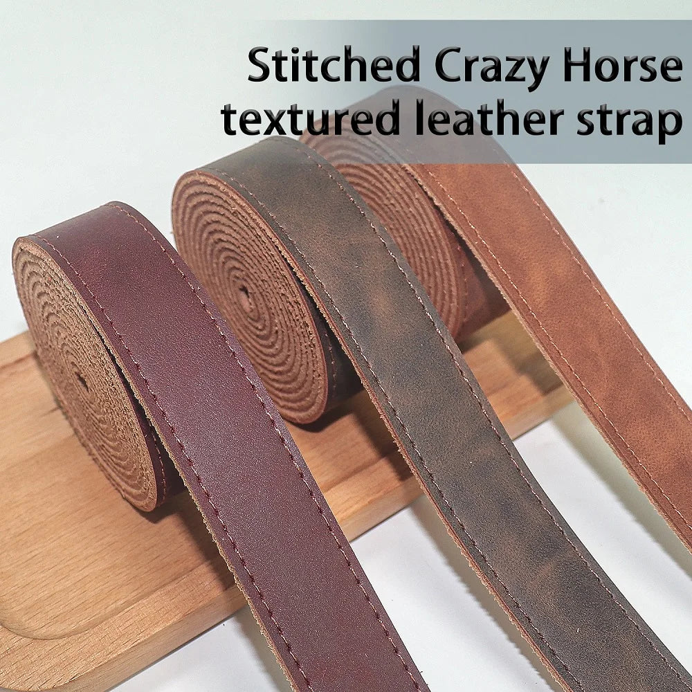 2,5x200cm Verdicktes Crazy Horse Lederband aus Kunstleder-Yabubest - Home & More