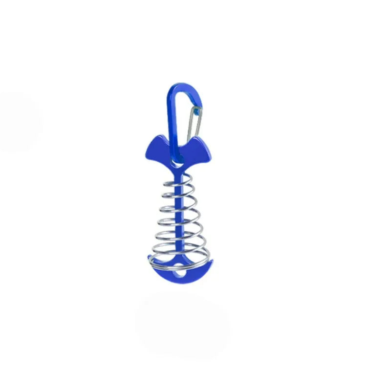 Einstellbarer Camping Karabiner Spirale Haken Windseil Schnalle Zelt Haken