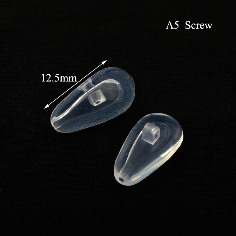 250 Paar superweiche Luftkammer Silikon Nasenpads für optische Brillen