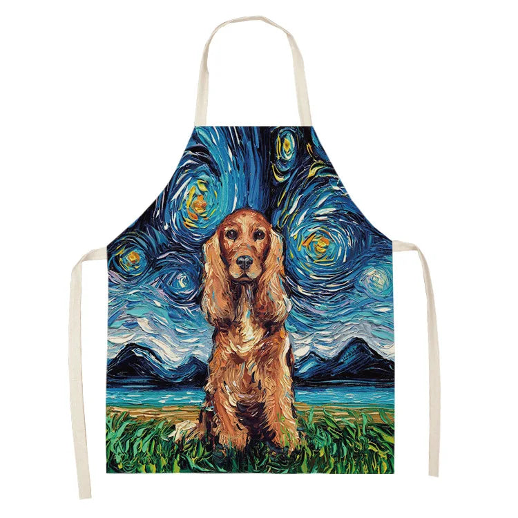 Hochwertige Baumwoll-Leinen Schürze für Reinigung und Haushalt