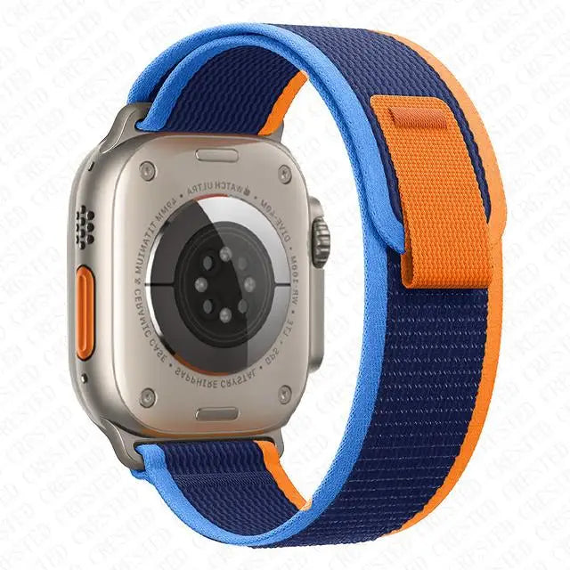 Nylon Trail-Loop Armband kompatibel für Smartwatches 38-49 mm Unisex