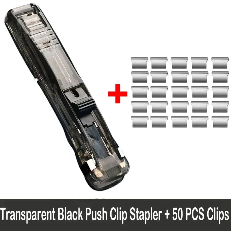Push-Clip Hefter klammerlos für Dokumente & Notizen - Büro Schule Organizer