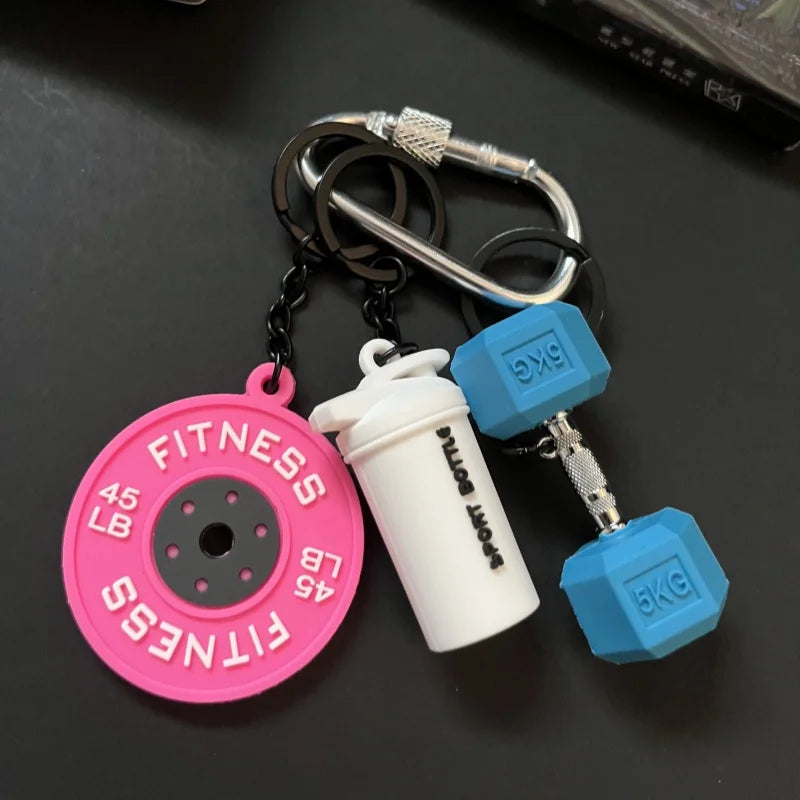 3D Mini Boxhandschuhe Schlüsselanhänger mit Karabiner und Schloss Dekor