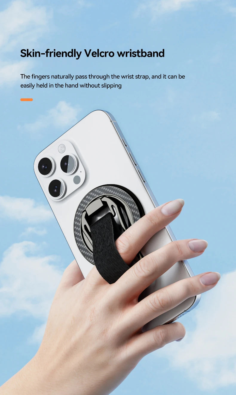 Faltbarer magnetischer Handy-Ringhalter mit starker Adsorption kompatibel iPhone