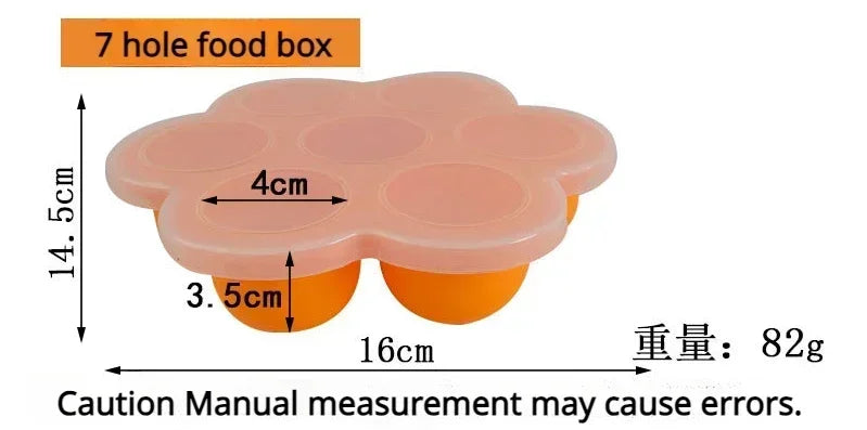 Wiederverwendbare Silikonformen für Babynahrung Gebäck Snacks