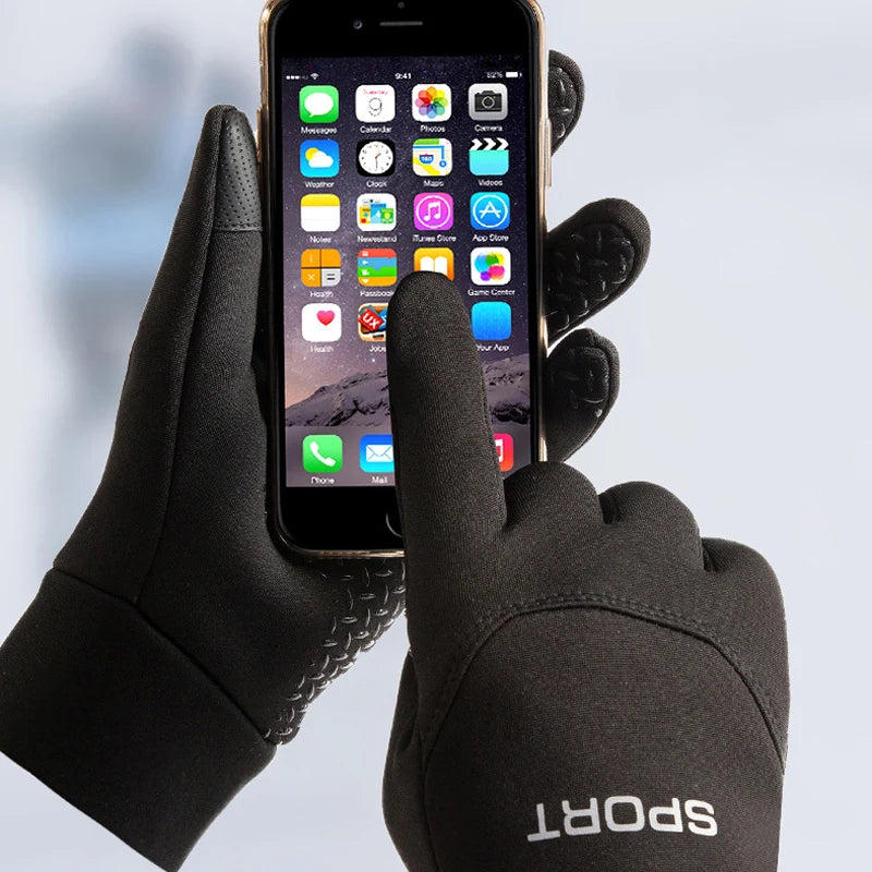 Warme Winterhandschuhe mit Touchscreen Rutschschutz für Sport