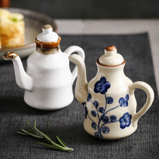 150 ml Keramik Gewürzflasche für Öl Essig Sojasauce für Hotel Küche