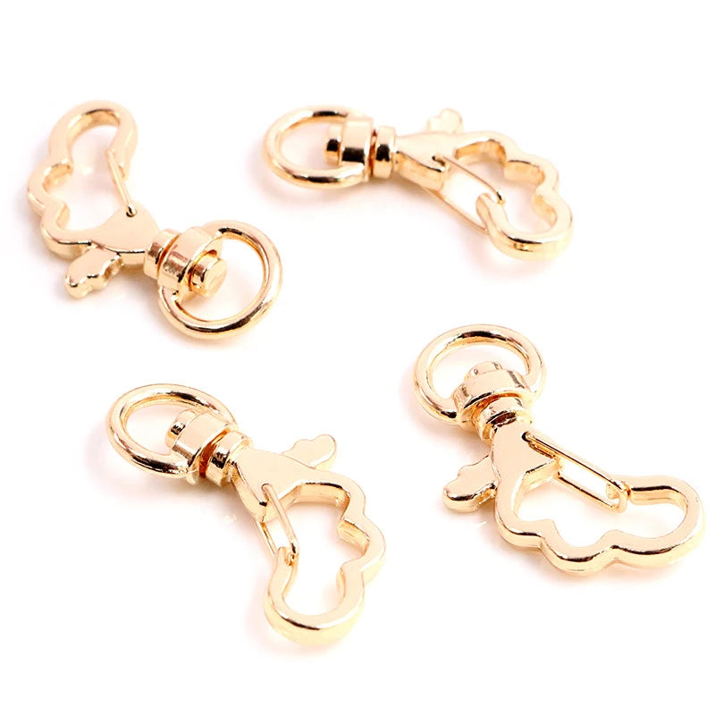 Herz Karabinerhaken Set für Schlüsselanhänger und DIY Projekte