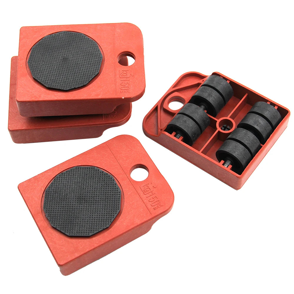 5pc tragbare haushalt schwere objekt bewegung bewegen werkzeug multifunktionale riemenscheibe beweglichen möbel hand werkzeug zubehör-Yabubest - Home & More