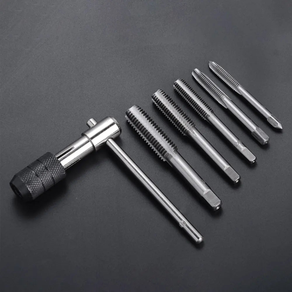 Robustes Gewindeschneid-Set M3-M8 mit T-Griff Schlüssel