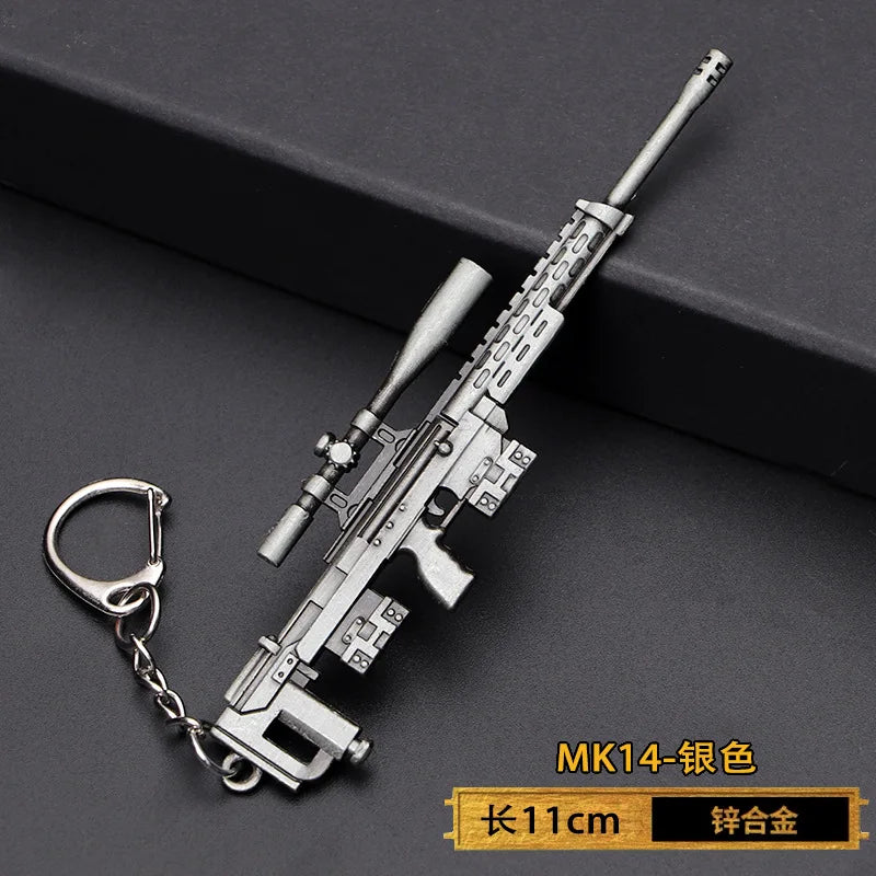 Spielzeugpistole Schlüsselanhänger aus Metall als Geschenk für Männer Jungen