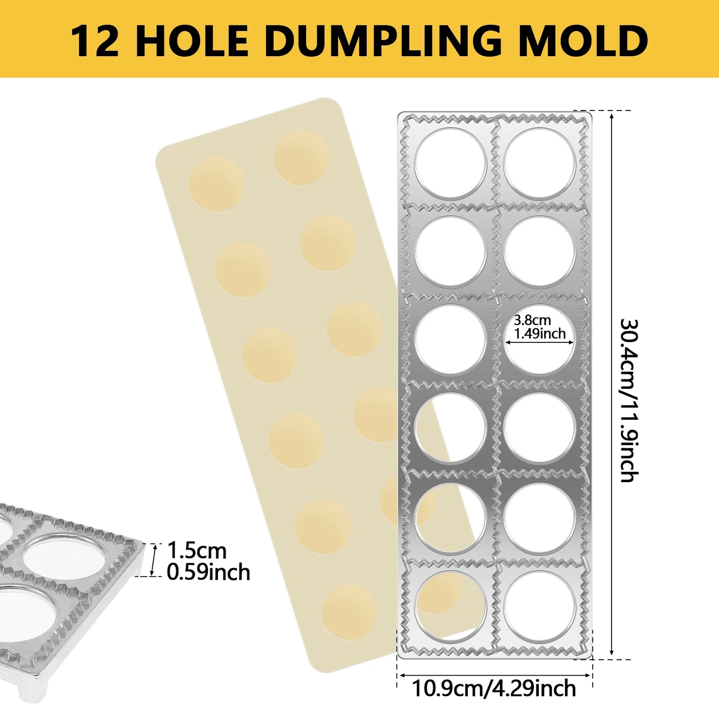 Manuelle Knödelform 12 Löcher – Ravioli & Dumpling Maker Küche