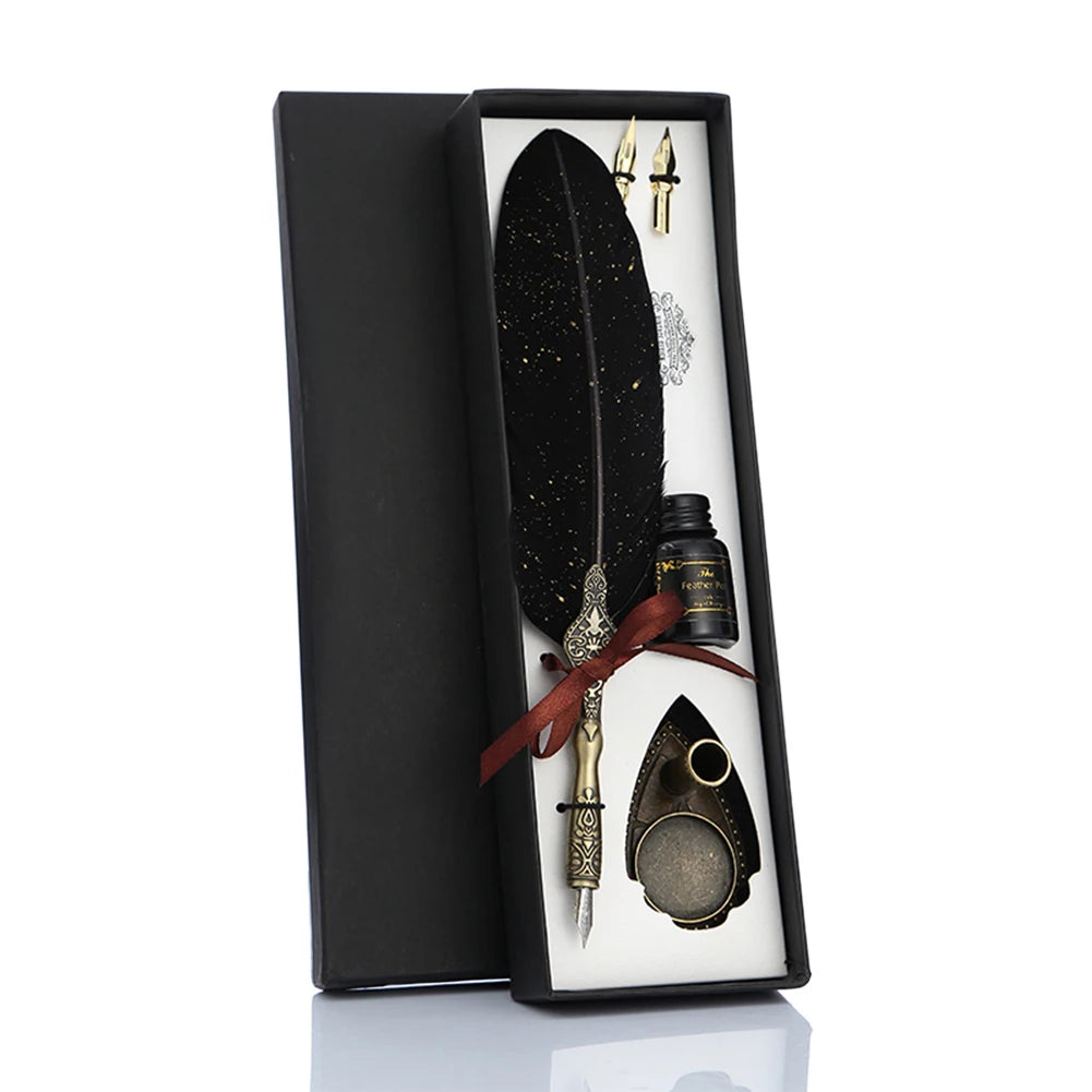 Retro Kalligraphie Dip Pen Set mit Edelstahlfeder für stilvolles Schreiben