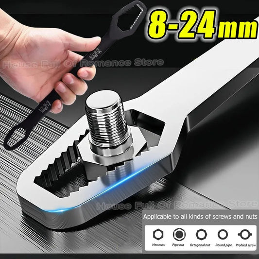 Universeller Doppelmaulschlüssel 8-24mm – Selbstspannend - Vielseitig