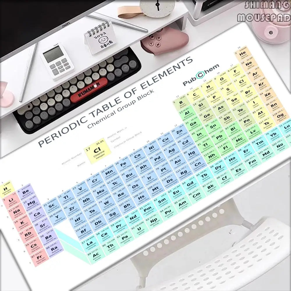 Periodensystem Elemente Mauspad XXL Gaming Zubehör-Yabubest - Home & More