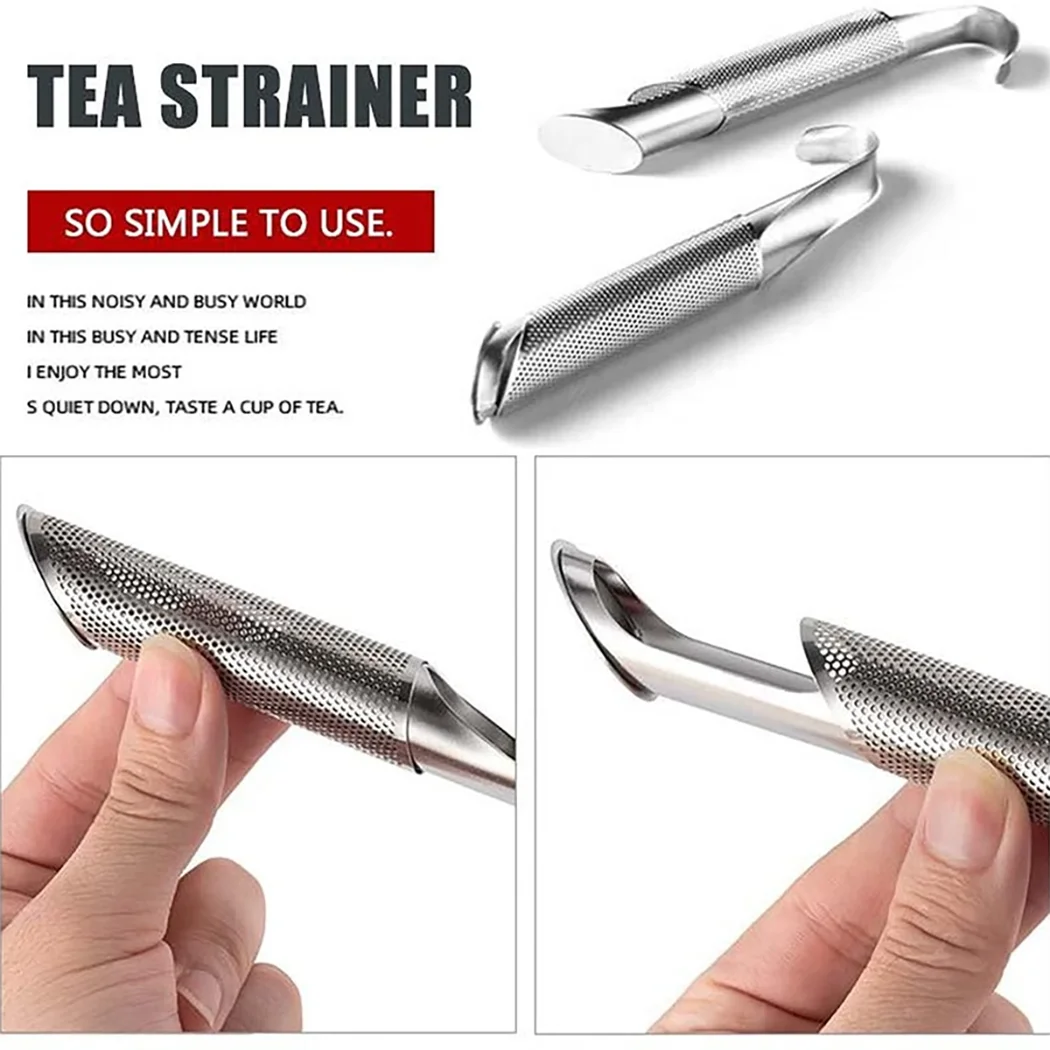 Tragbare Hause Tee Zubehör Filter Edelstahl Tee Maker Rohrleitungen Design Tee Löffel Brewer Langen Griff Metall Kreative Tasse - Yabubest - Home & More