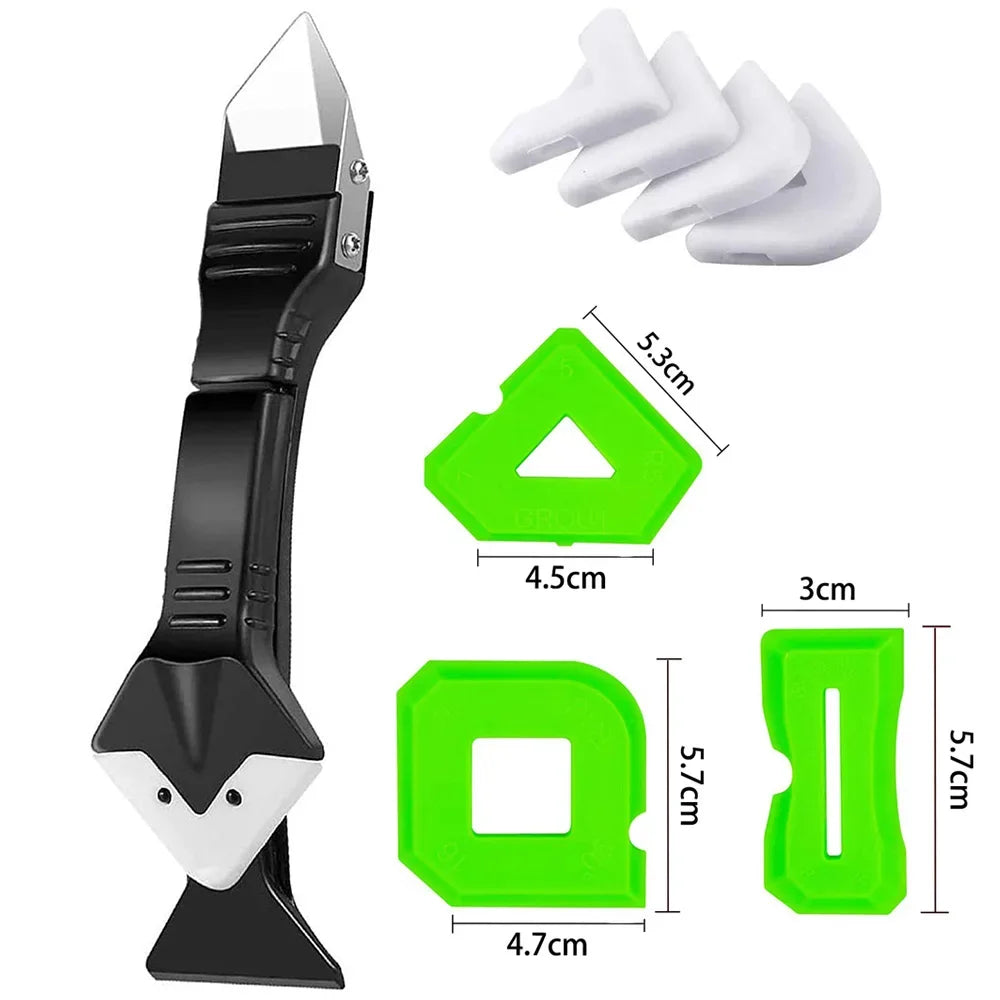 5in1 Silikon Schaber Rakel Multitool zum Kleber Entfernen und Abdichten