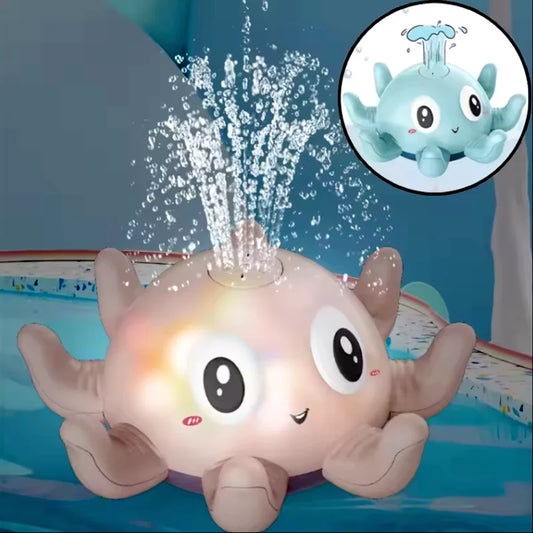 Leuchtendes musikalisches Baby-Badespielzeug mit Wasserspray