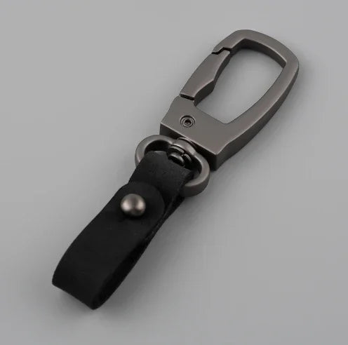 Handgemachter Leder-Schlüsselanhänger in Schwarz, Braun - Grün – Robust - Stilvoll