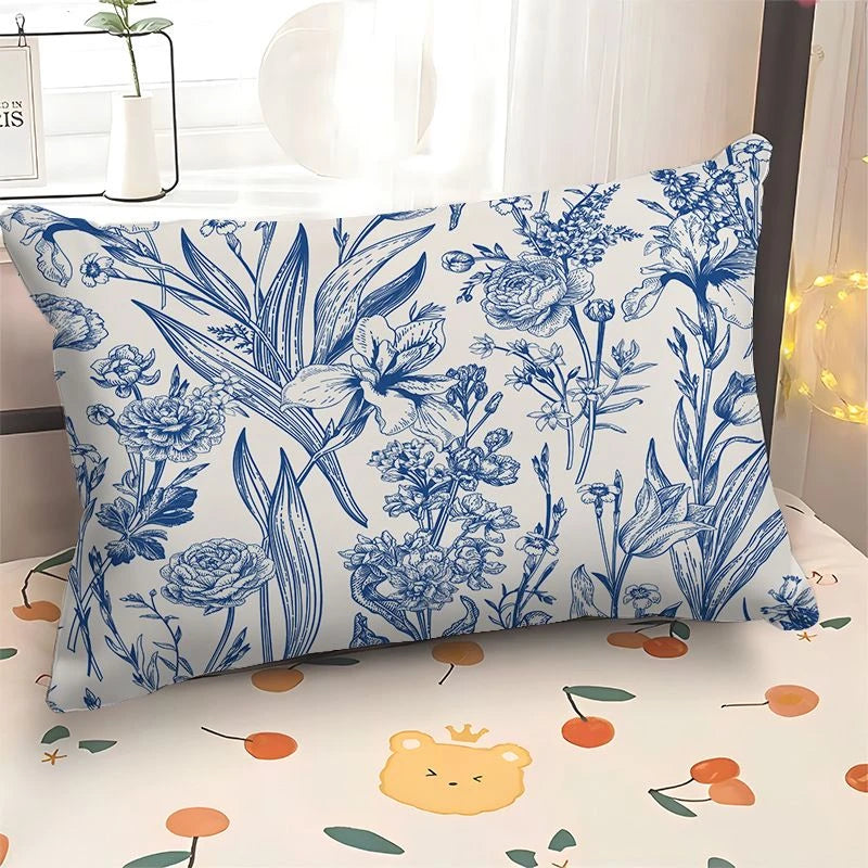Europäischer Kissenbezug mit Pflanzen und nordischem Design rechteckig