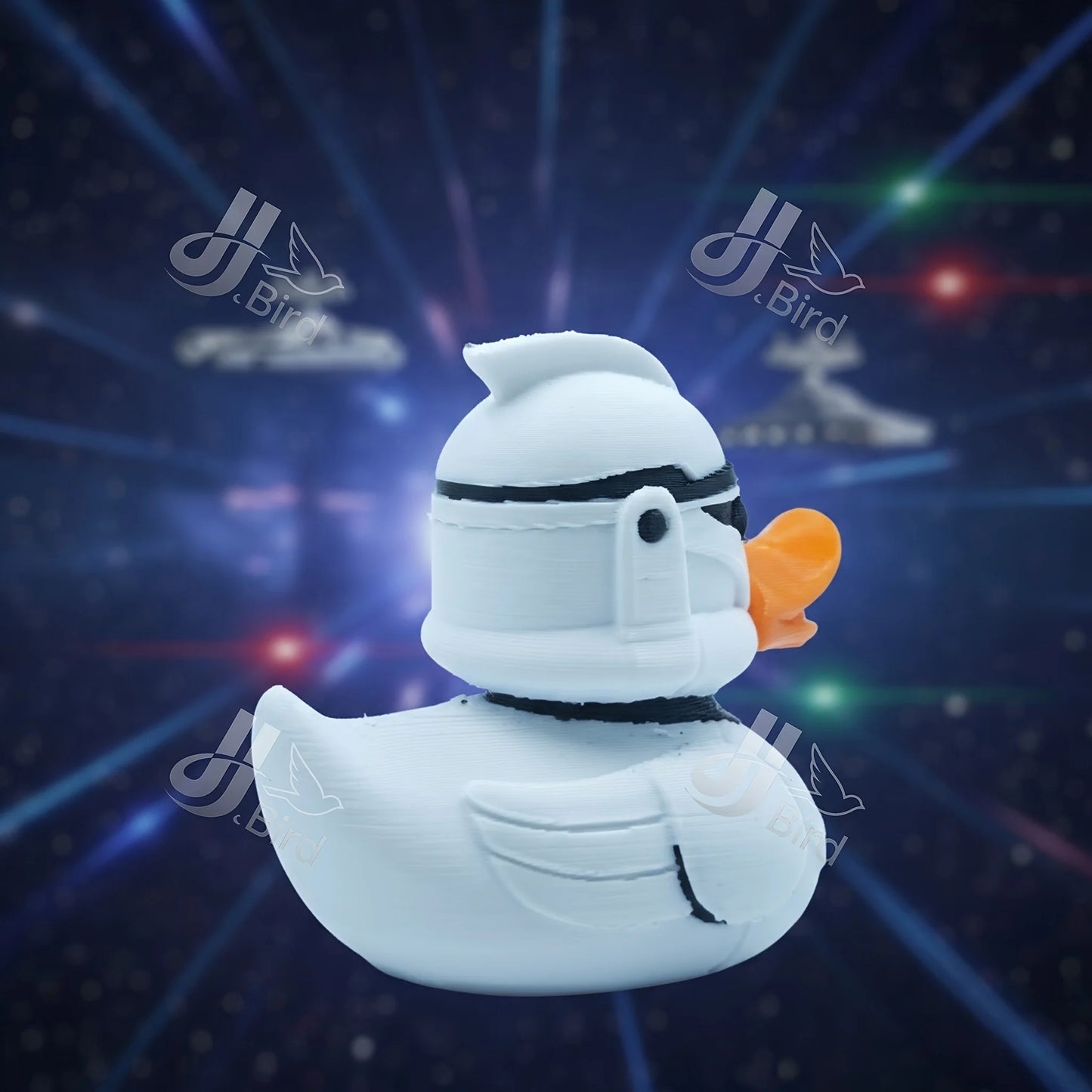 Originelle Entenverzierung als Geschenk für Fans von Weltraumthemen