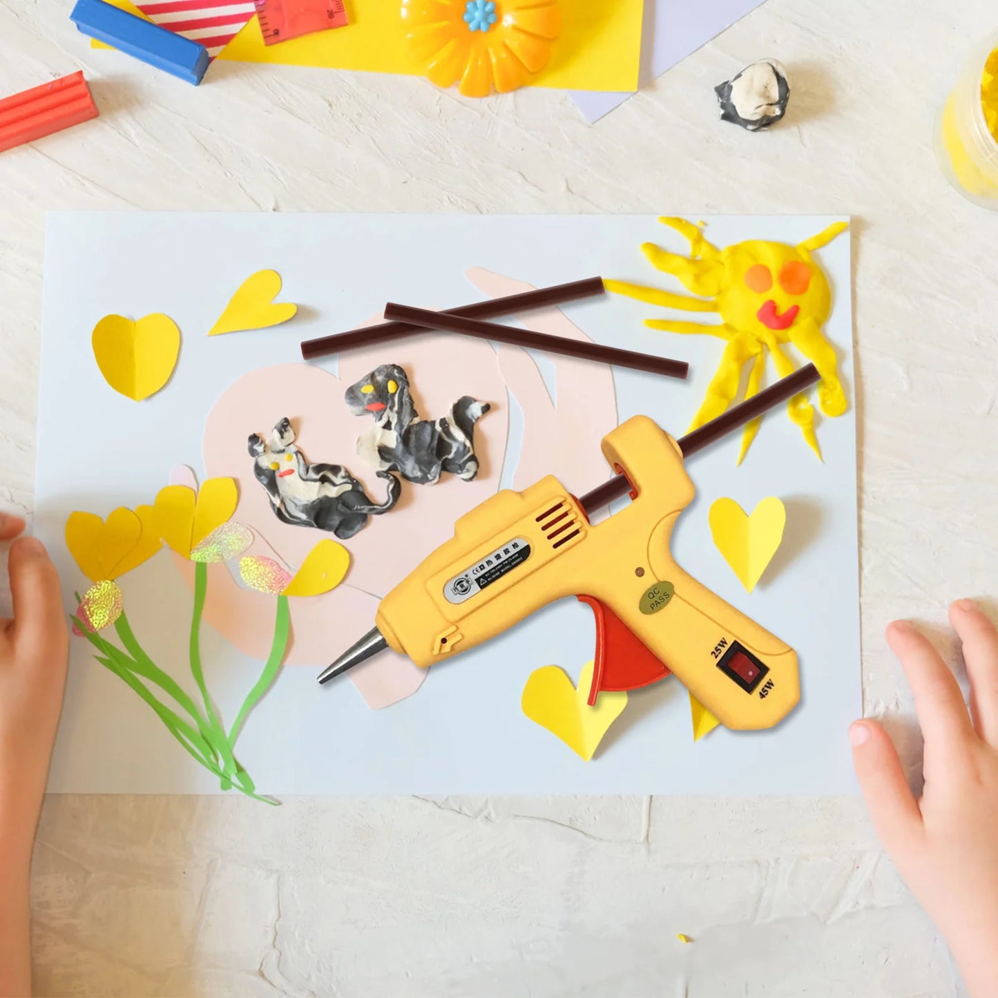 Langlebige geruchsfreie Heißklebestifte für vielfältige Bastelprojekte