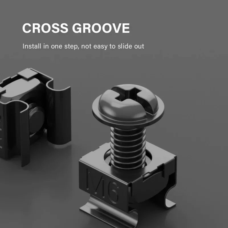 M6 x 16mm Käfigmuttern Schrauben Unterlegscheiben für Rackserverzubehör