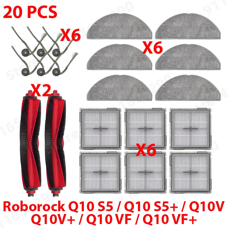 Zubehörset mit Bürste Filter und Staubbeutel für Roborock Staubsauger