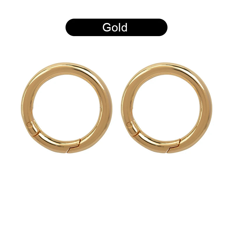 CRAZYSMITH O Ring runder Karabiner für Schlüssel bund Schlüssel anhänger Verschluss Verbindungs ringe für Schlüssel anhänger Clip Riemen Schnalle Karabiner haken Tasche Zubehör-Yabubest - Home & More